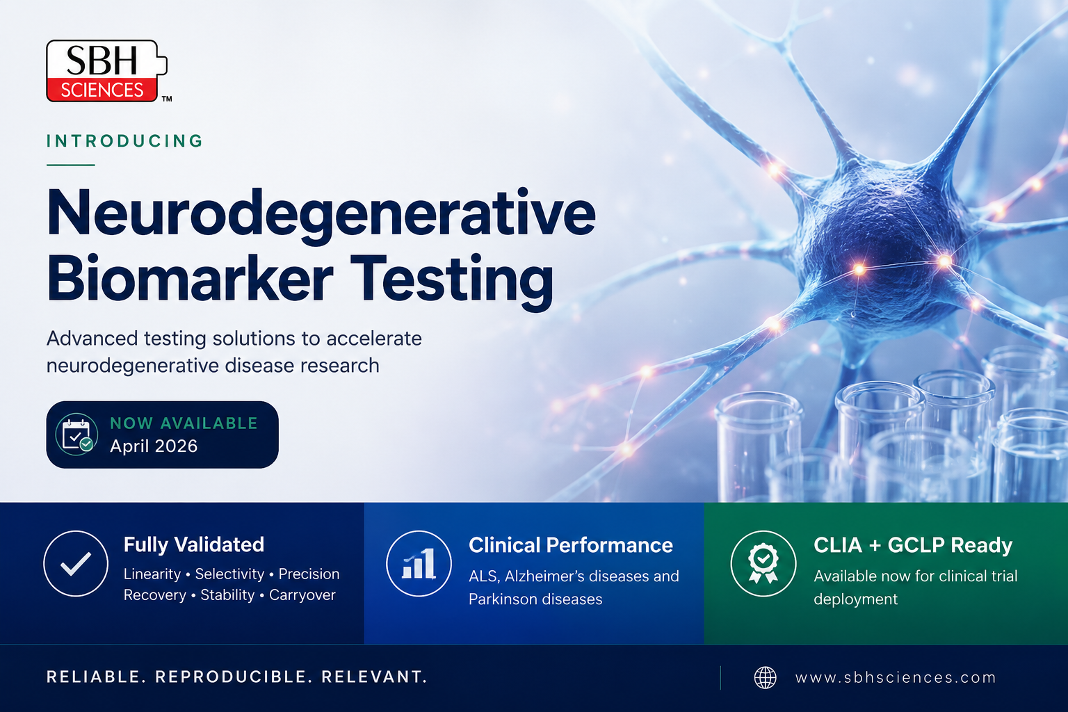 Validated NF-L Measurement for Neurodegeneration Trials: A CLIA/GCLP Assay Package from SBH Sciences